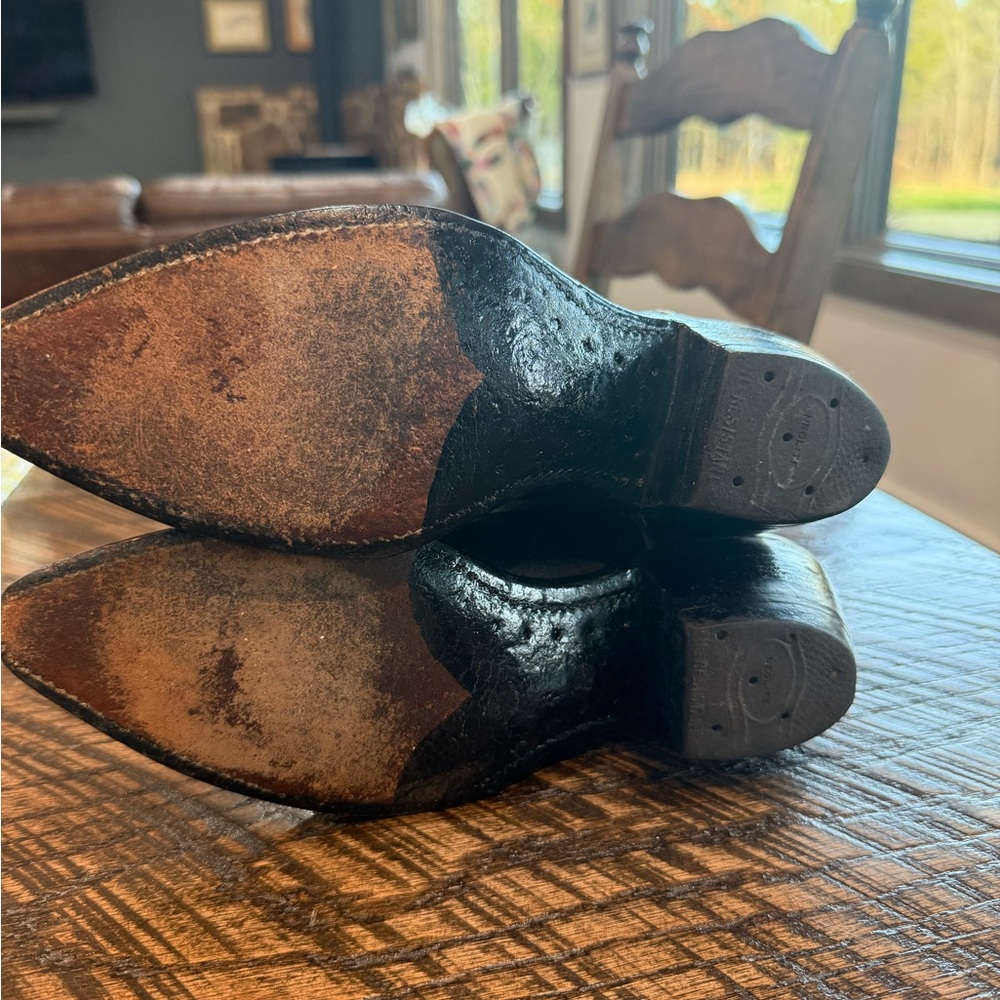 ACME Black and Gold Heeled Boots - Picture 4 of 7